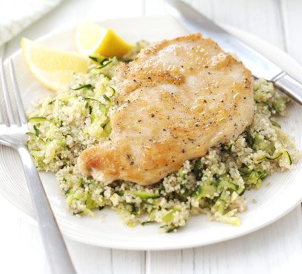 https://www.pontalo.net - Chicken with lemon & courgette couscous