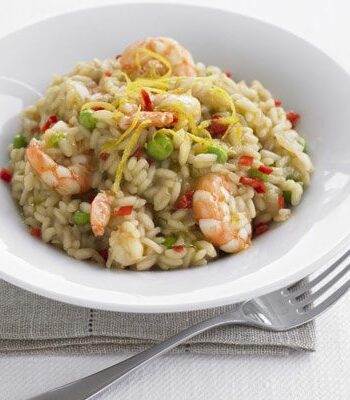 https://www.pontalo.net - Lemony prawn & pea risotto