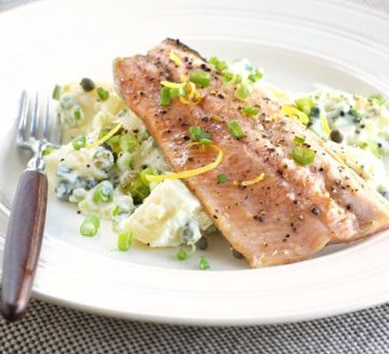 https://www.pontalo.net - Trout with creamy potato salad