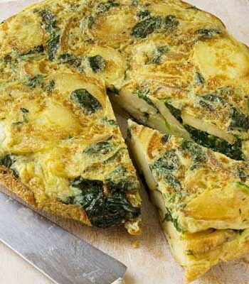 https://www.pontalo.net - Spanish spinach omelette