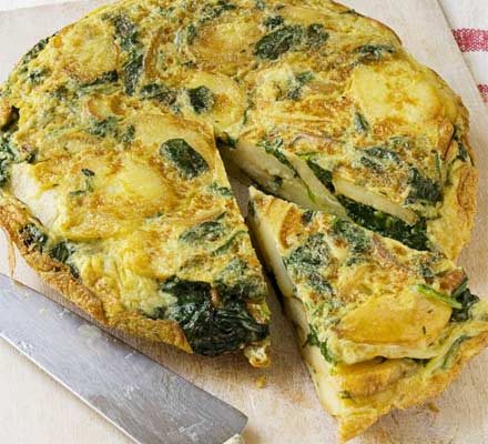 https://www.pontalo.net - Spanish spinach omelette