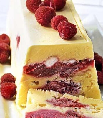 https://www.pontalo.net - Raspberry meringue ice-cream cake