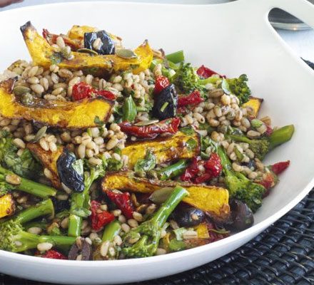 https://www.pontalo.net - Squash & barley salad with balsamic vinaigrette