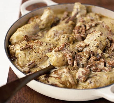 https://www.pontalo.net - Pan-fried chicken in mushroom sauce