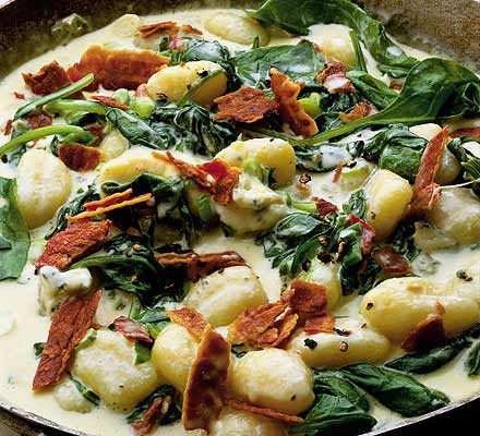 https://www.pontalo.net - Gnocchi with two cheeses & bacon