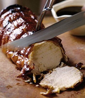 https://www.pontalo.net - Guinness & honey glazed pork loin