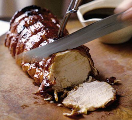 https://www.pontalo.net - Guinness & honey glazed pork loin