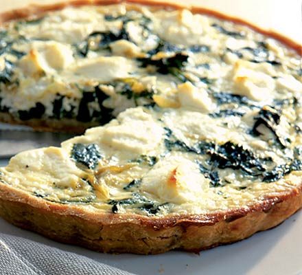 https://www.pontalo.net - Goat's cheese & watercress quiche