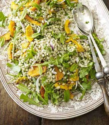 https://www.pontalo.net - Pearl barley salad with squash