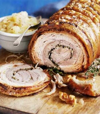 https://www.pontalo.net - Slow-roast rolled pork belly