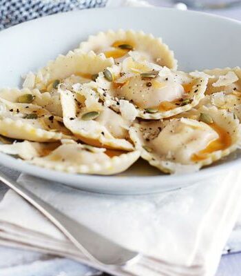 https://www.pontalo.net - Sweet potato & goat's cheese ravioli