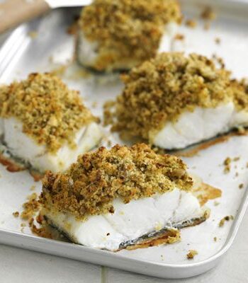 https://www.pontalo.net - Pesto & olive-crusted fish