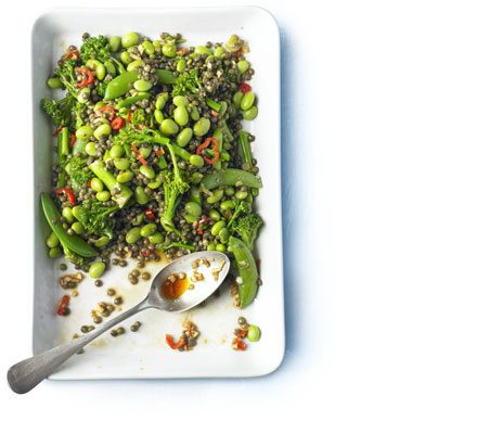 https://www.pontalo.net - Puy lentil salad with soy beans