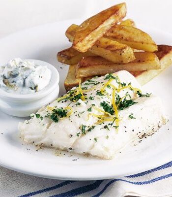 https://www.pontalo.net - Healthy fish & chips with tartare sauce