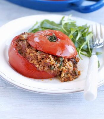 https://www.pontalo.net - Stuffed tomatoes with lamb mince