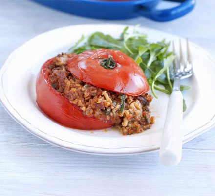 https://www.pontalo.net - Stuffed tomatoes with lamb mince