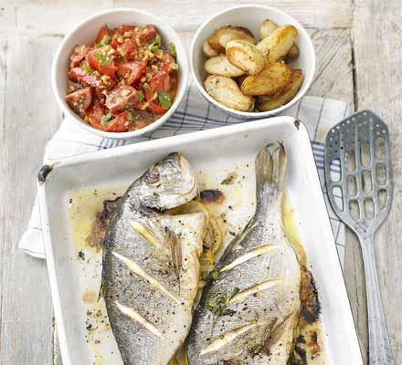 https://www.pontalo.net - Roast whole fish with salsa romesco