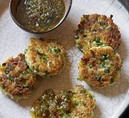 https://www.pontalo.net - Crab cakes with sweet chilli & ginger dipping sauce