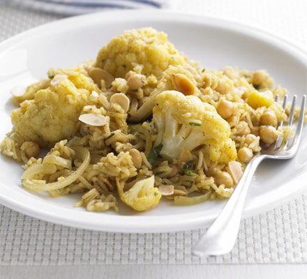 https://www.pontalo.net - Cauliflower & chickpea pilaf