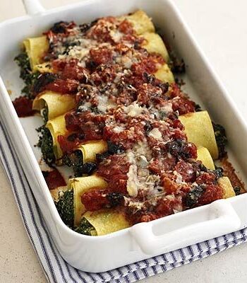 https://www.pontalo.net - Spinach & feta cannelloni