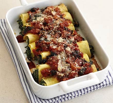 https://www.pontalo.net - Spinach & feta cannelloni