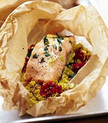 https://www.pontalo.net - Herby salmon & couscous parcels