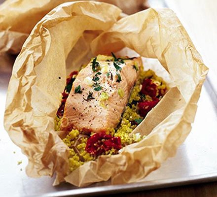 https://www.pontalo.net - Herby salmon & couscous parcels