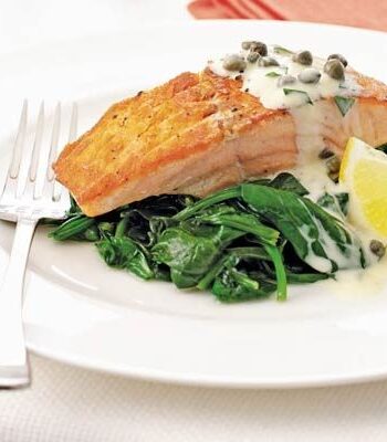 https://www.pontalo.net - Salmon & spinach with tartare cream