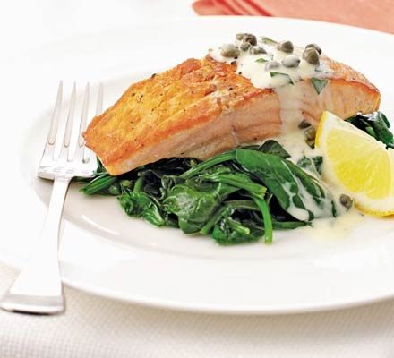 https://www.pontalo.net - Salmon & spinach with tartare cream