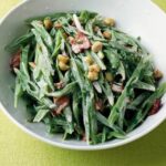 https://www.pontalo.net - Runner beans with bacon & hazelnuts