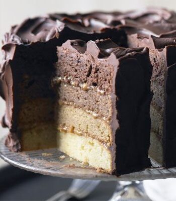 https://www.pontalo.net - Chocolate & caramel ombre cake