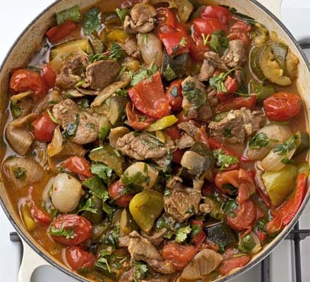 https://www.pontalo.net - Mediterranean vegetables with lamb