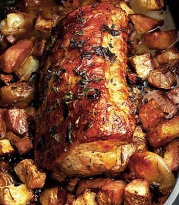 https://www.pontalo.net - Pot-roast loin of pork with celeriac