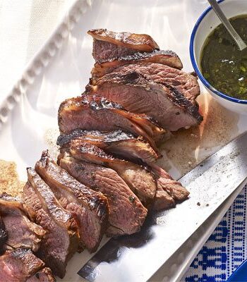 https://www.pontalo.net - Barbecued lamb with sweet mint dressing