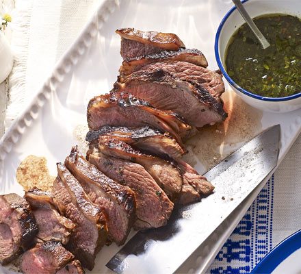 https://www.pontalo.net - Barbecued lamb with sweet mint dressing