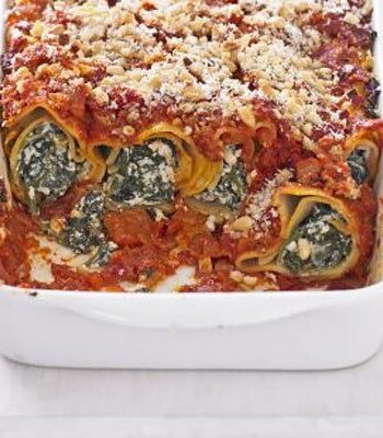 https://www.pontalo.net - Tofu & spinach cannelloni