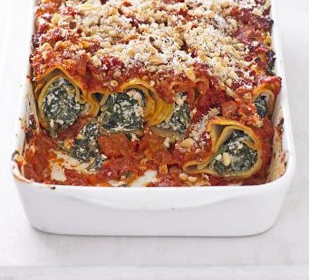 https://www.pontalo.net - Tofu & spinach cannelloni