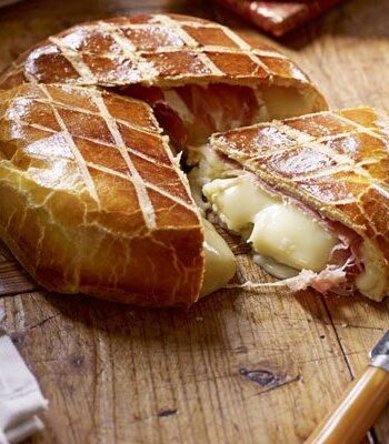 https://www.pontalo.net - Brie wrapped in prosciutto & brioche