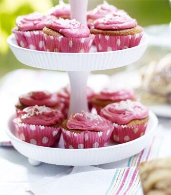 https://www.pontalo.net - Coconut & raspberry cupcakes