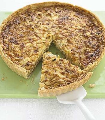 https://www.pontalo.net - Sticky onion & cheddar quiche