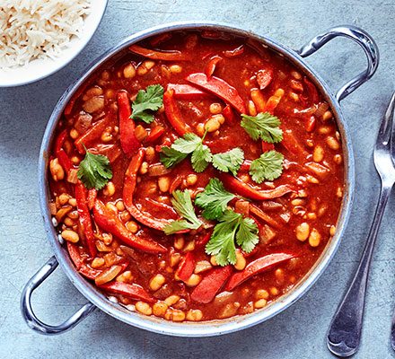 https://www.pontalo.net - Vegan red pepper & bean tikka masala