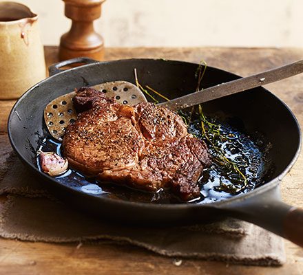 https://www.pontalo.net - Pan-fried rib-eye steak