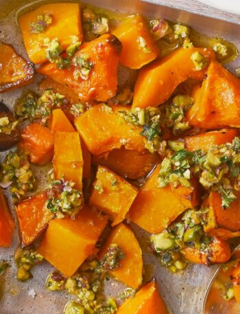 https://www.pontalo.net - Roasted squash with crushed pistachios