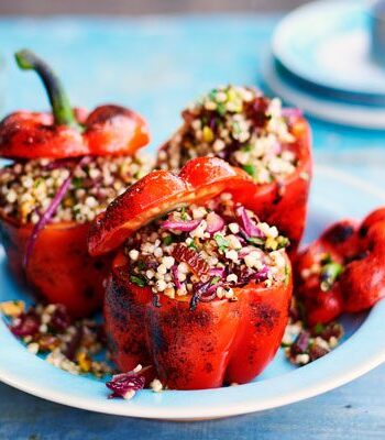 https://www.pontalo.net - Salad-stuffed blackened peppers