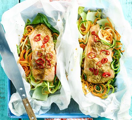 https://www.pontalo.net - Ginger & soy salmon en papillote