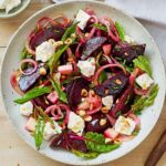 https://www.pontalo.net - Salt-baked beetroot with feta & pickled onions