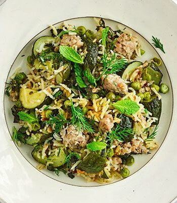 https://www.pontalo.net - Easy sausage & courgette pilaf