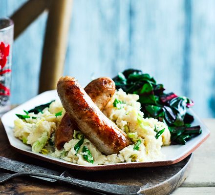 https://www.pontalo.net - Herby sausages with butter bean mash