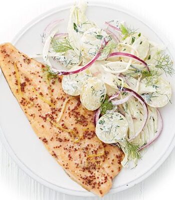 https://www.pontalo.net - Scandi trout with fennel potato salad