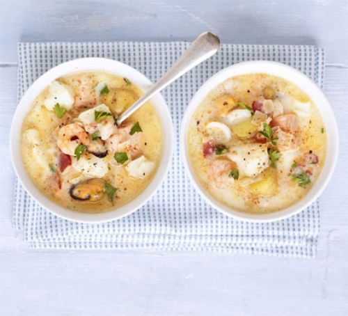 https://www.pontalo.net - Simple seafood chowder